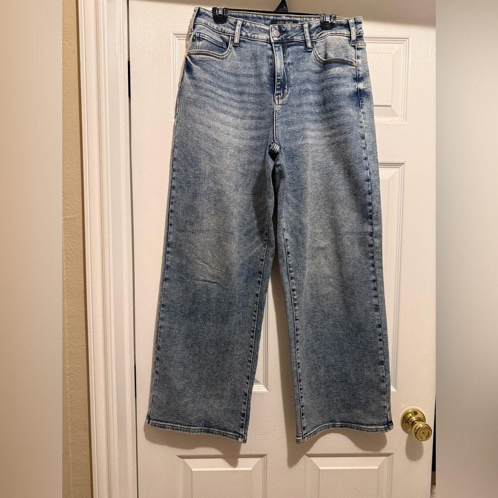 Judy Blue High-Waisted, Wide Leg, Baggy Wilhelmina Light Wash Jeans